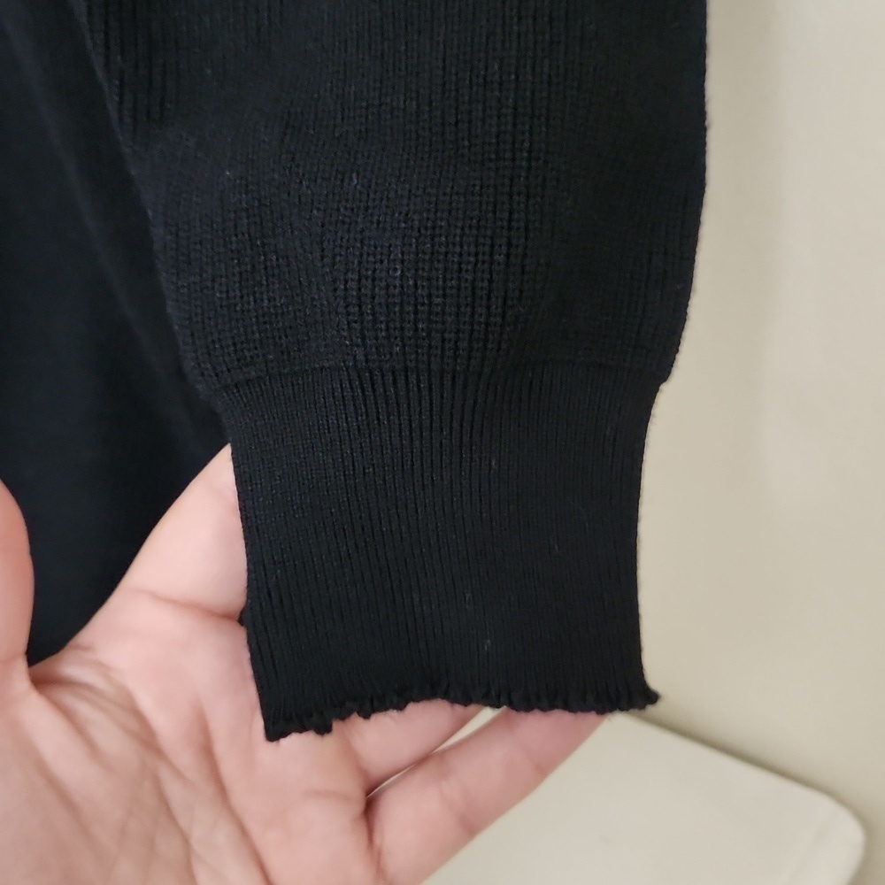 Romantic & Sexy Black Knit Sweater Dress XL Date Night Concert Festival - Picture 4 of 6